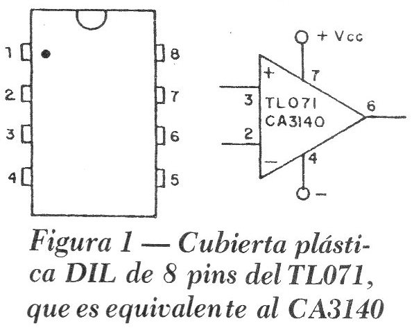 Cubierta plástica DIL de 8 pins del TL071 que es equivalente al CA3140