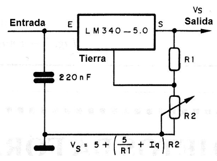 Figura 4 - Regulador con salida ajustable
