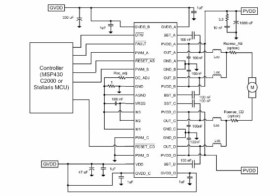 Figura 3 - Circuito de aplicación en modo paralelo.
