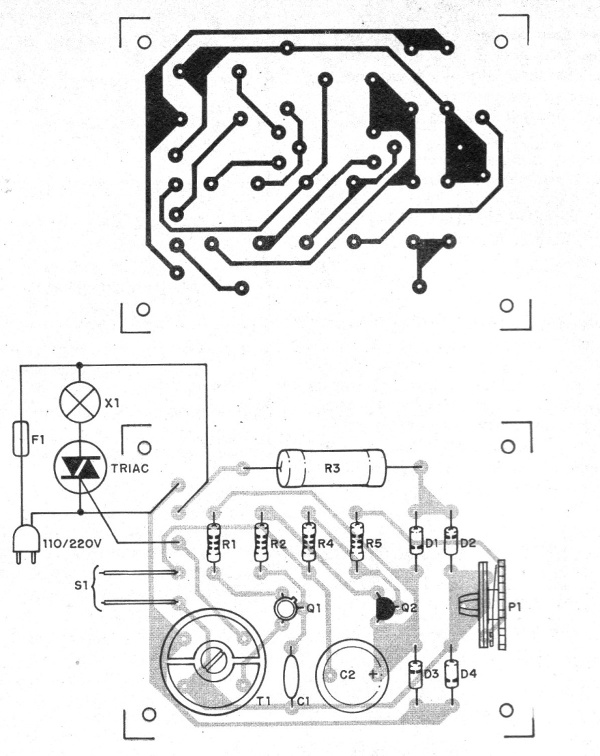 Figura 3 - Placa de circuito impreso para el montaje
