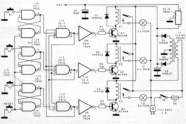 Figura 1 - Circuito completo del aparato
