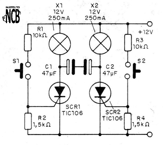 Figura 4 - Diagrama del flip-flop experimental
