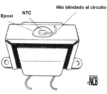 Figura 3 - Cola del sensor en un componente
