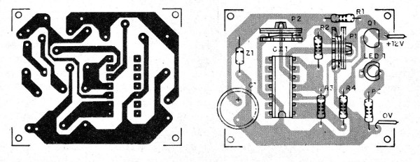 Figura 3 - Placa de circuito impreso para el montaje
