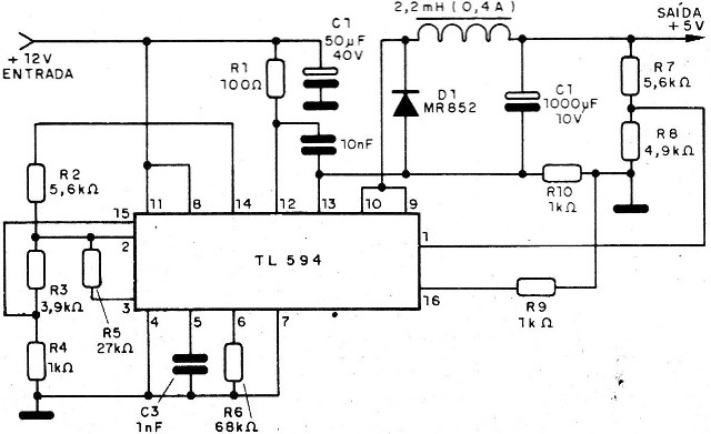 Figura 3 - Reductor de 12 a 5 V
