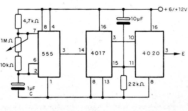 Figura 21 - Larga temporización con el 4017 y 4020
