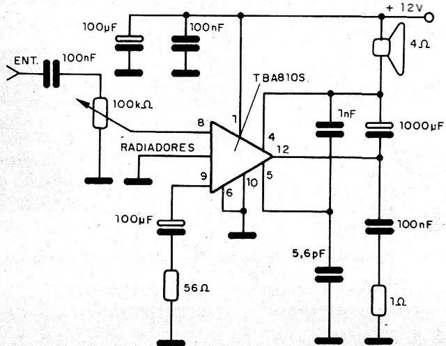 Figura 3 - Etapa de potencia integrada
