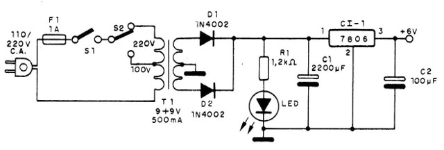 Figura 3 - Fuente para 6 V
