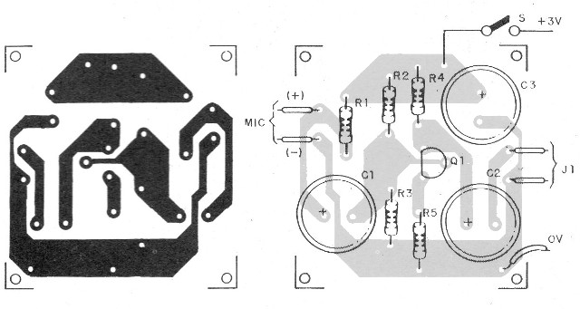 Figura 3 - Placa de circuito impreso para el montaje
