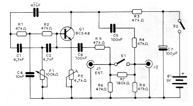 Figura 1 - Diagrama completo del pedal 
