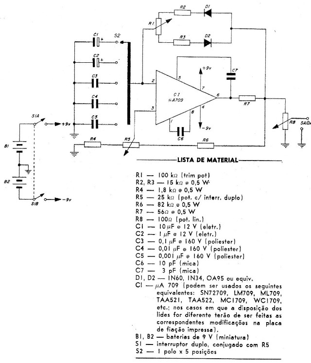 Figura 2 - El circuito (original em portugués)
