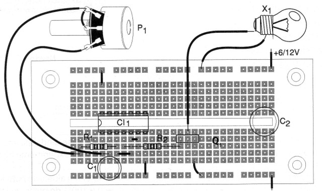 Figura 5 - Montaje en matriz de contactos
