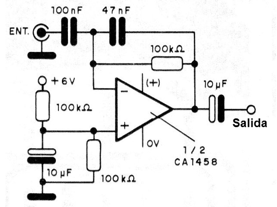 Figura 8 - Preamplificador para micrófono
