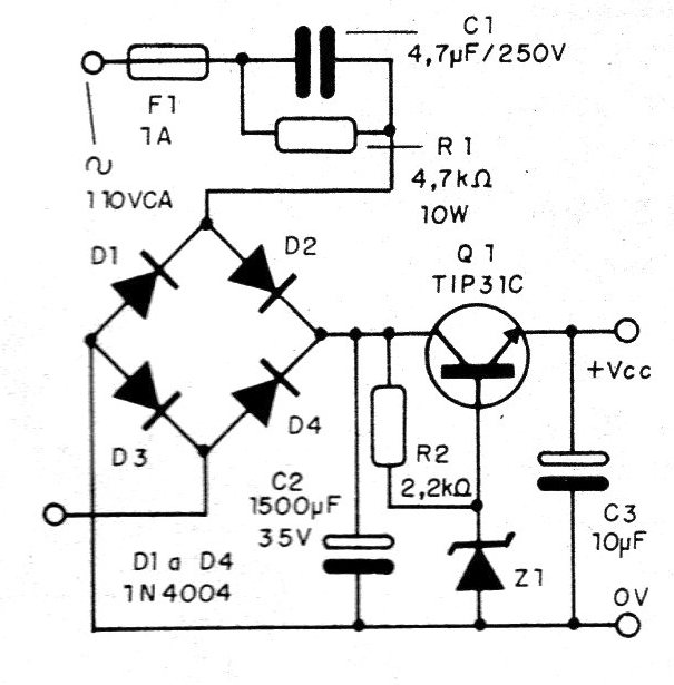     Figura 1 - Diagrama completo de la fuente
