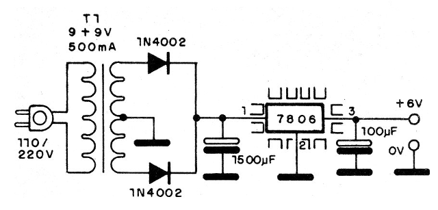    Figura 2 - Fuente de 6 V
