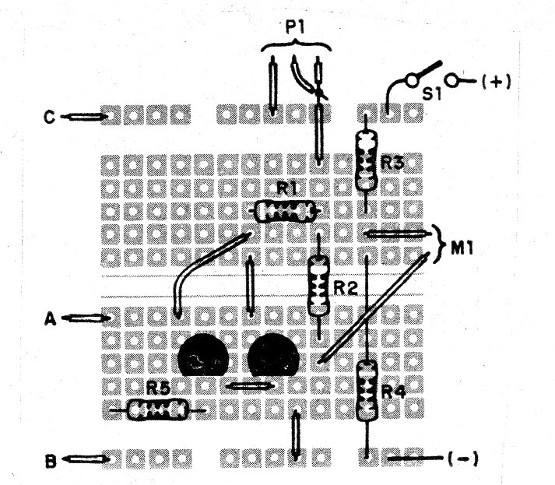    Figura 9 - Montaje en matriz de contactos
