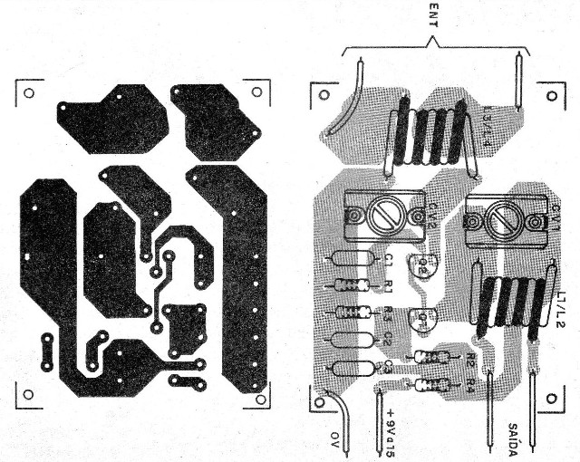 Figura 2 - Placa de circuito impreso para el montaje
