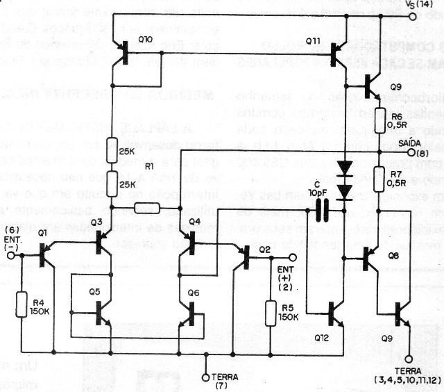 Figura 2 - Circuito interno del LM380
