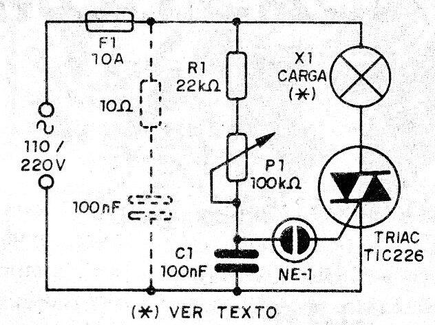    Figura 2- Diagrama completo del dimmer
