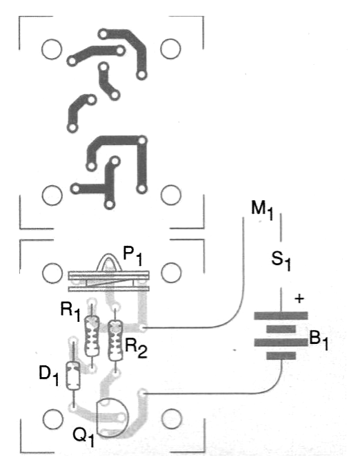 Figura 3 - Placa de circuito impreso para el montaje
