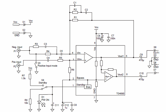 Figura 6 - Circuito típico de aplicación.
