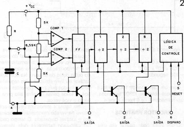 Figura 2 - Circuito interno del XR 2242
