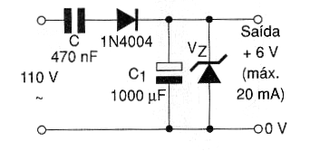 Figura 8- Circuito final para ajuste con Diodo zener para corrientes de hasta 20 mA.
