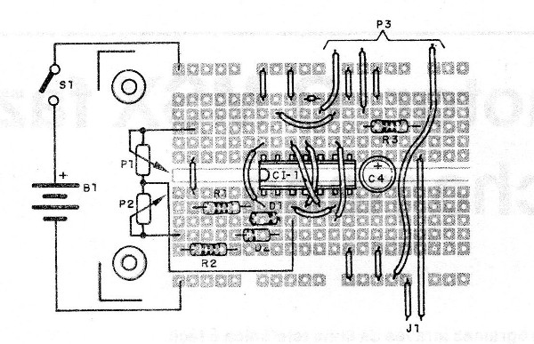 Figura 4 - Placa universal o matriz para el montaje
