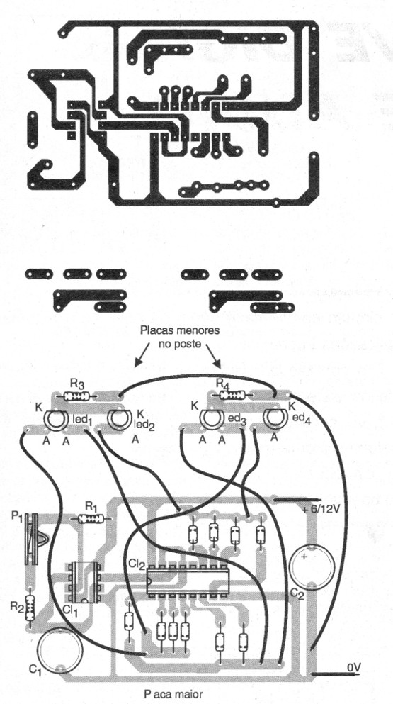    Figura 5 - Placa de circuito impreso para el montaje
