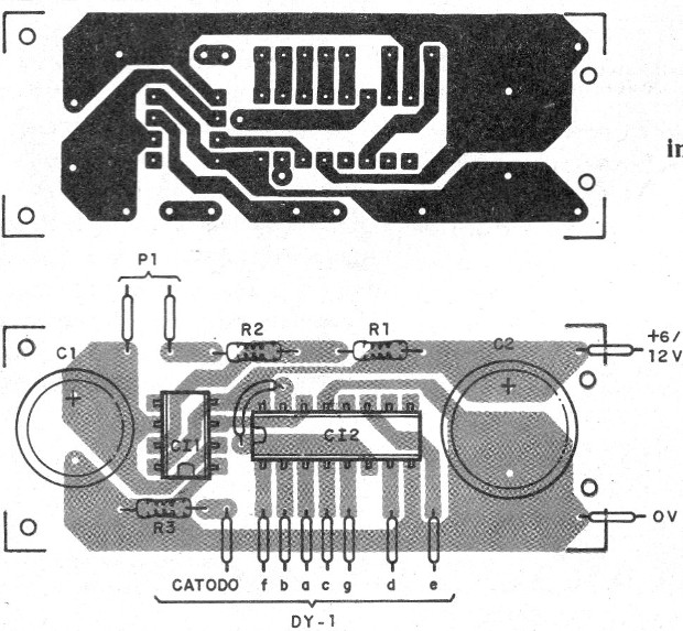 Figura 3 - Placa de circuito impreso para el montaje
