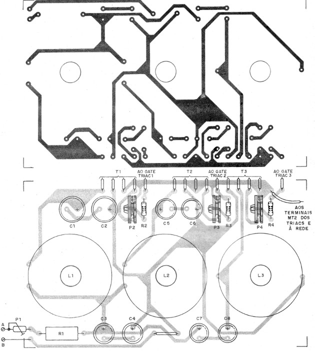 Figura 4 - Placa de circuito impreso para el montaje
