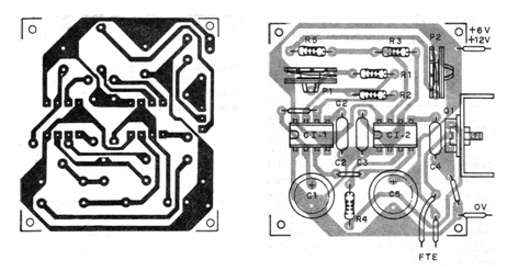 Figura 3 - Placa de circuito impreso para el montaje
