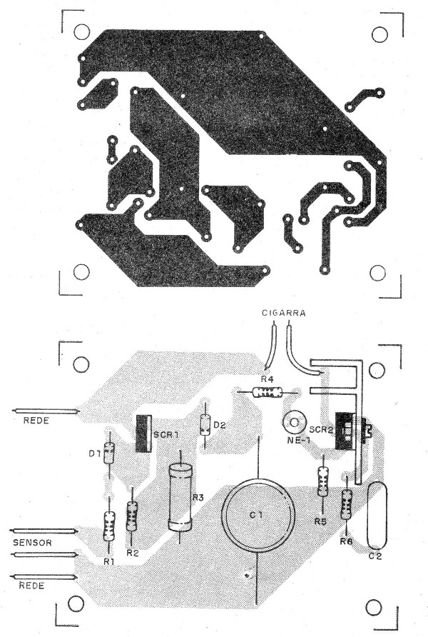    Figura 3 - Placa de circuito impreso para el montaje
