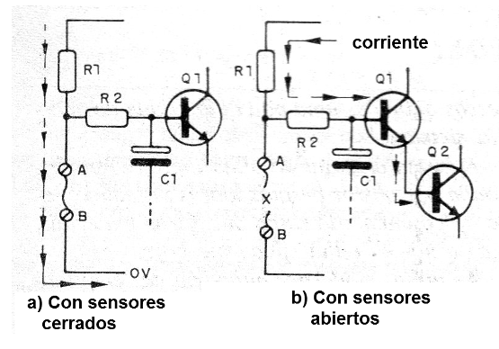    Figura 1 - Polarización del paso Darlington
