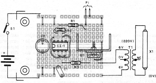 Figura 3 - Montaje en matriz de contactos
