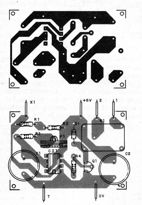 Figura 2 - Placa de circuito impreso para el montaje
