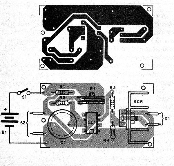 Figura 3 - Placa de circuito impreso para el montaje
