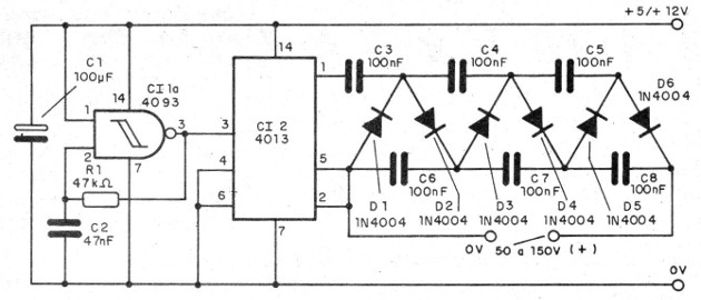    Figura 1 - Diagrama del multiplicador de tensión
