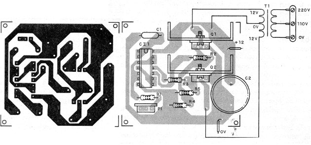 Figura 2 - Placa de circuito impreso para el montaje
