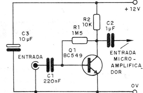 Figura 3 - Un preamplificador
