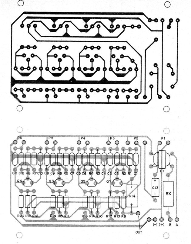 Figura 8 - Placa de circuito impreso para el montaje
