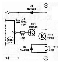 Paso de Potencia de Audio para el 555 
