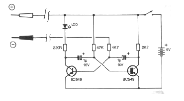 Probador de Continuidad Astable

