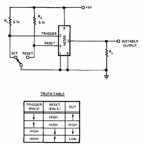 Biestable con el 555 
