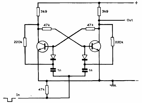 Biestable con Transistores 
