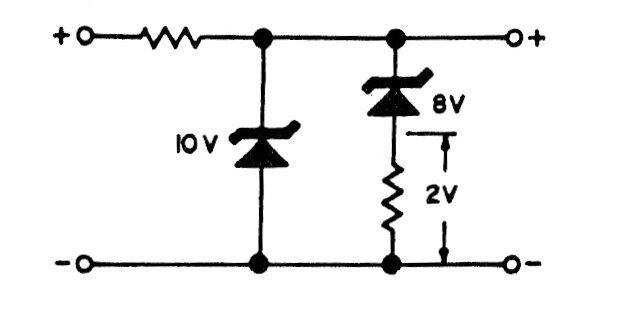 Dos zeners en fuente de muy baja tensión 
