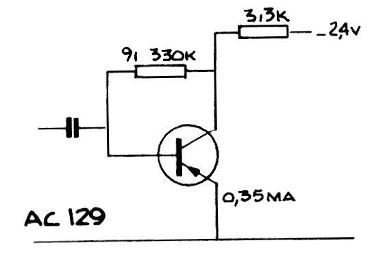 Paso simple con AC129 u OC80 
