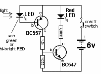 LED como foto sensor 
