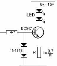 Fuente de corriente constante para LED 
