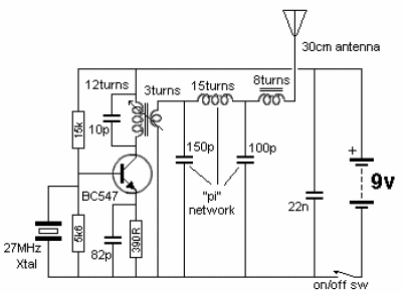 Transmisor 27 MHz
